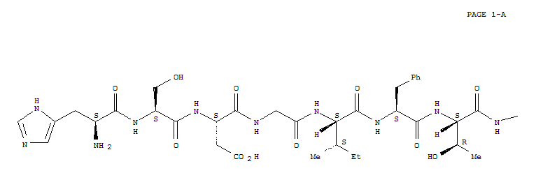 Structure of H-HIS-SER-ASP-GLY-ILE-PHE-THR-ASP-SER-TYR-SER-ARG-TYR-ARG-LYS-GLN-MET-ALA-VAL-LYS-LYS-TYR-LEU-ALA-ALA-VAL-LEU-NH2