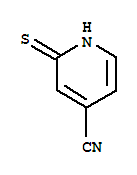 4-Pyridinecarbonitrile,1,2-dihydro-2-thioxo-结构式