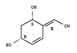 Structure of (1E)-1-Cyanomethylene-2-cyclohexene-4α,6α-diol