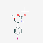 Structure of tert-butyl [1-(4-fluorophenyl)-2-hydroxyethyl]carbamate
