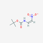 Structure of ((Z)-2-nitrovinyl)carbamic acid tert-butyl ester