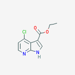 Structure of Ethyl 4-chloro-7-azaindole-3-carboxylate