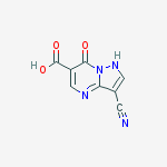 Structure of 3-CYANO-7-OXO-4,7-DIHYDROPYRAZOLO[1,5-A]PYRIMIDINE-6-CARBOXYLIC ACID