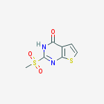 Structure of 2-methylsulfonyl-3H-thieno[2,3-d]pyrimidin-4-one