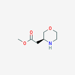 Structure of (S)-Methyl 2-(morpholin-3-yl)acetate