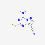 Structure of 4-AMino-2-(Methylthio)pyrazolo[1,5-a][1,3,5]triazine-8-carbonitrile