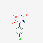 Structure of Tert-butyl (methoxycarbonyl)(4-chlorophenyl)methylcarbamate