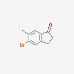 Structure of 5-Bromo-6-methyl-indan-1-one