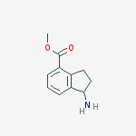 Structure of METHYL 1-AMINO-2,3-DIHYDRO-1H-INDENE-4-CARBOXYLATE