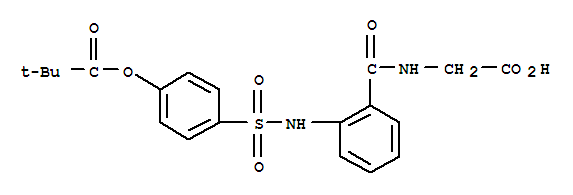 Chemical structure of Sivelestat