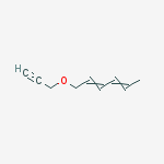 Structure of 2,4-Hexadiene, 1-(2-propynyloxy)-, (2E,4E)-