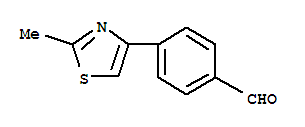 Structure of 4-(2-METHYL-1,3-THIAZOL-4-YL)BENZALDEHYDE