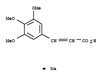 Structure of 3,4,5-TRIMETHOXYCINNAMIC ACID SODIUM SALT