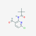 Structure of Propanamide, N-(6-chloro-3-formyl-2-pyridinyl)-2,2-dimethyl-