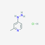 Structure of 4-Hydrazinyl-2-methylpyridine hydrochloride