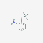 Structure of 2-[(2-Methyl-2-propanyl)oxy]aniline