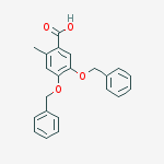 Structure of 4,5-BIS(BENZYLOXY)-2-METHYLBENZOIC ACID