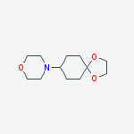 Structure of 4-(1,4-dioxaspiro[4.5]decan-8-yl)morpholine