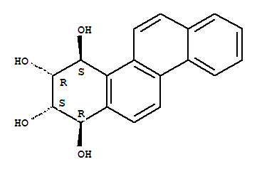 Structure of (1R,2S,3R,4S)-1,2,3,4-tetrahydrochrysene-1,2,3,4-tetrol