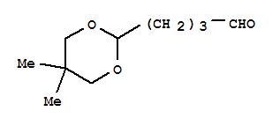 5,5-二甲-2-(3'-甲酰基丙基)-1,3-二噁烷结构式