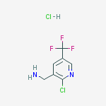 2-Chloro-3-methylamine-5-trifluoromethylpyridine hydrochloride结构式