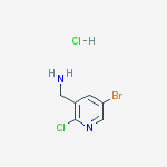 Structure of (5-Bromo-2-chloro-pyridin-3-yl)-methylamine hydrochloride