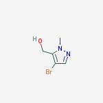 Structure of (4-broMo-1-Methyl-1H-pyrazol-5-yl)Methanol