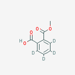 Structure of MonoMethyl Phthalate-d4