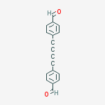 Structure of Benzaldehyde, 4,4'-(1,3-butadiyne-1,4-diyl)bis-