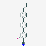 Structure of [1,1':4',1''-Terphenyl]-4-carbonitrile, 3-fluoro-4''-propyl-