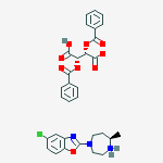 Structure of (R)-4-(5-chlorobenzo[d]oxazol-2-yl)-7-Methyl-1,4-diazepan-1-iuM (2S,3S)-2,3-bis(benzoyloxy)-3-carboxypropanoate