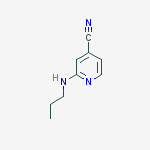 Structure of 2-(propylamino)isonicotinonitrile