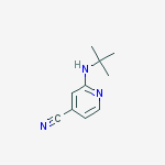 2-(tert-butylamino)isonicotinonitrile结构式