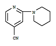 Structure of 2-PIPERIDIN-1-YLISONICOTINONITRILE