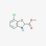 Methyl 7-chloro-2,3-dihydrobenzo[d]oxazole-2-carboxylate结构式