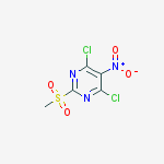 Structure of 4,6-Dichloro-2-(methylsulfonyl)-5-nitropyrimidine