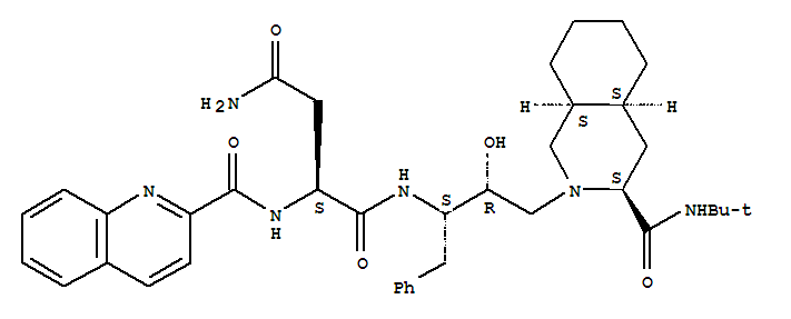 Structure of Saquinavir