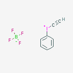 Structure of ETHYNYL(PHENYL)IODONIUM TETRAFLUOROBORATE