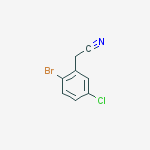 Structure of 2-(2-bromo-5-chlorophenyl)acetonitrile