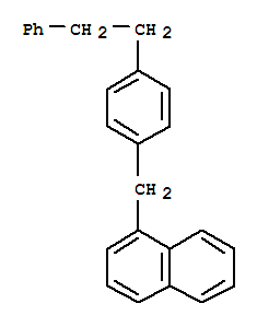 Structure of 1-[4-(2-PHENYLETHYL)BENZYL]NAPHTHALENE