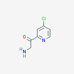 2-amino-1-(4-chloropyridin-2-yl)ethanone结构式