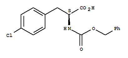 CBZ-L-4-氯苯丙氨酸结构式