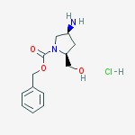 Structure of Benzyl (2s,4s)-4-amino-2-(hydroxymethyl)pyrrolidine-1-carboxylate;hydrochloride