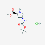 Structure of Methyl (2S,4S)-4-Boc-aminopyrrolidine-2-carboxylate hydrochloride