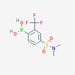 Structure of 4-(N,N-Dimethylsulfamoyl)-2-trifluoromethylphenylboronic acid