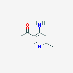 Structure of Ethanone,1-(4-amino-6-methyl-3-pyridinyl)-