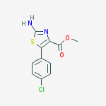 Structure of METHYL 2-AMINO-5-(4-CHLOROPHENYL)-1,3-THIAZOLE-4-CARBOXYLATE