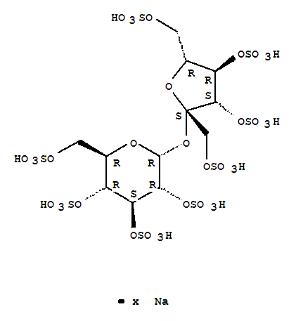 Structure of SUCROSEOCTASULFATESODIUM