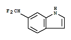 6-(difluoromethyl)indole结构式