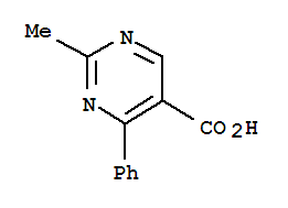 Structure of 2-METHYL-4-PHENYL-5-PYRIMIDINECARBOXYLIC ACID